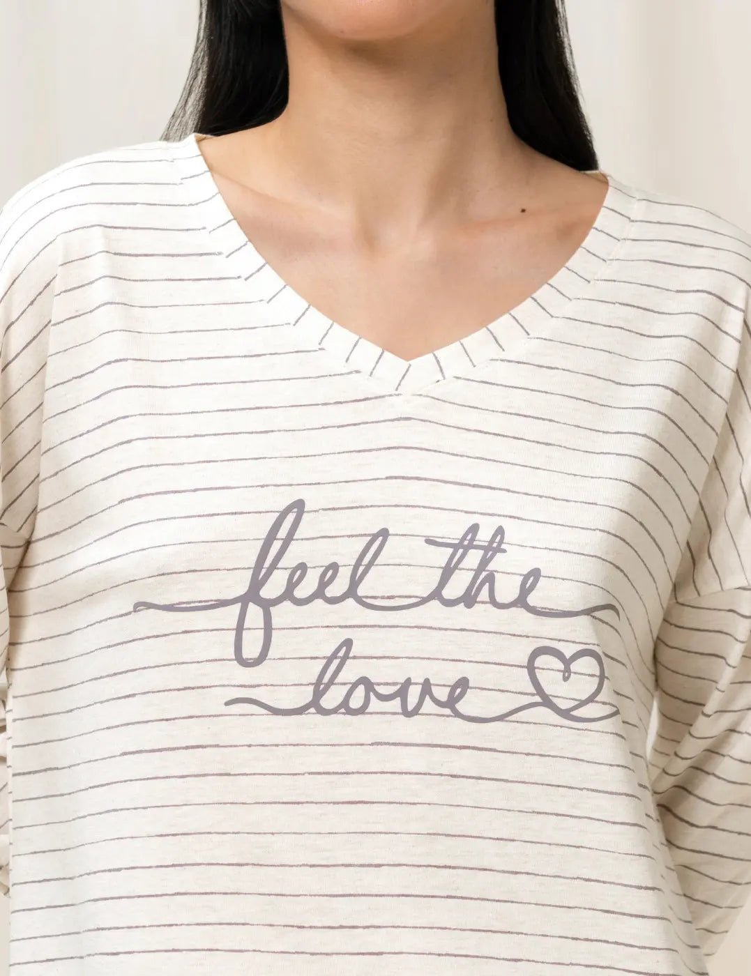 TRIUMPH - כותונת לילה עם הדפס בצבע לבן - MASHBIR//365