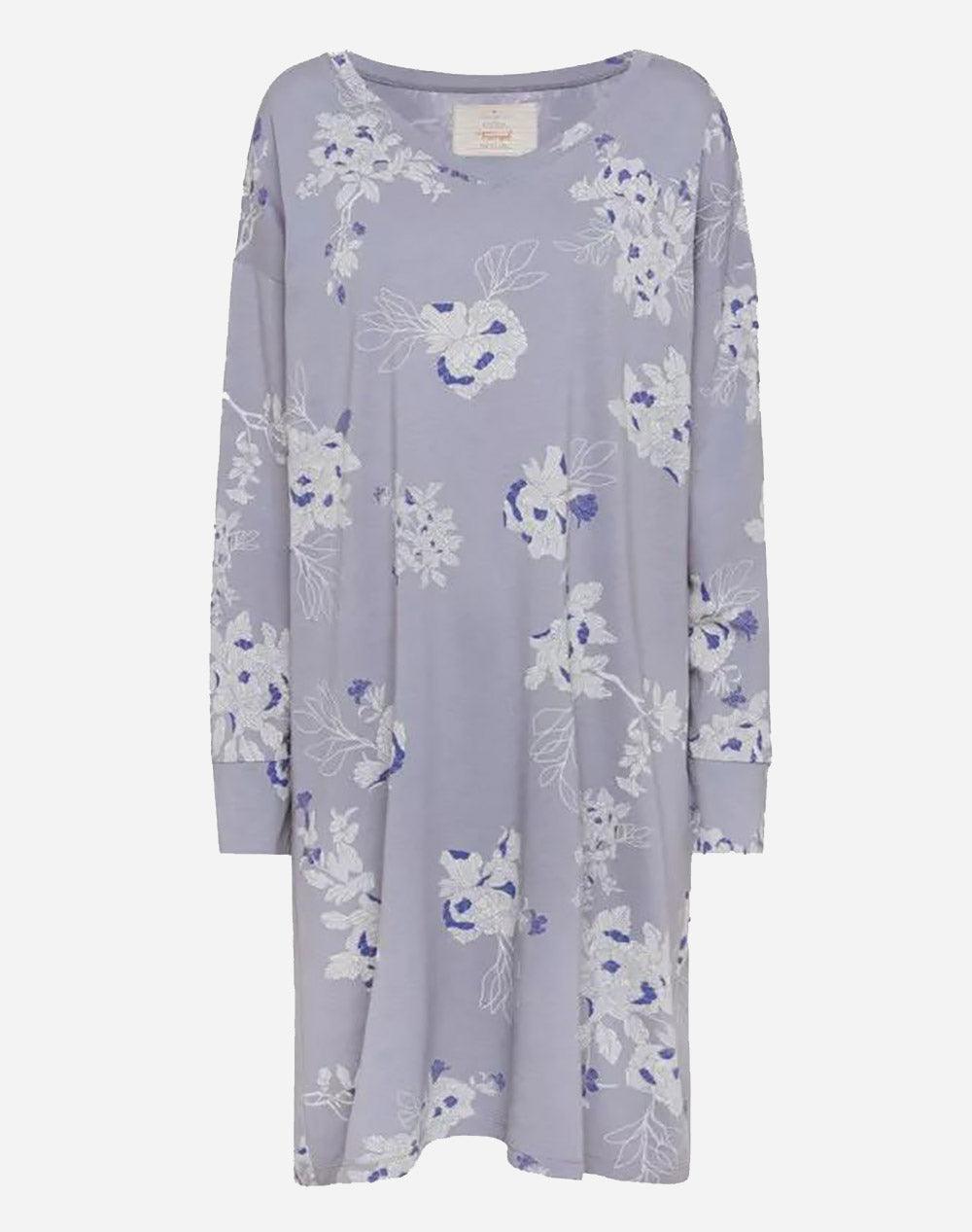 TRIUMPH - כותונת לילה עם הדפס בצבע סגול - MASHBIR//365