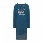 TRIUMPH - כותונת לילה עם הדפס בצבע טורקיז - MASHBIR//365