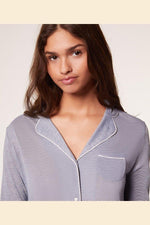 ETAM - כותונת לילה מכופתרת WARM DAY כחולה - MASHBIR//365