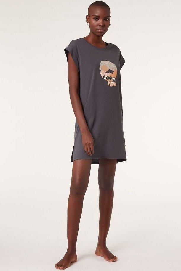 ETAM - כותונת לילה SOYA אפורה - MASHBIR//365