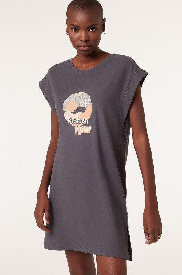 ETAM - כותונת לילה SOYA אפורה - MASHBIR//365