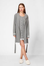 KENNETH COLE - כותונת מודל ריב בצבע אפור - MASHBIR//365