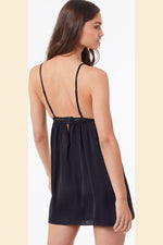 ETAM - כותונת סאטן בשילוב בד טול רקום OMBRELLE שחורה - MASHBIR//365