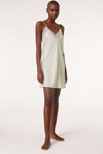 ETAM - כותונת סאטן בשילוב תחרה PASSION ירוק מנטה - MASHBIR//365