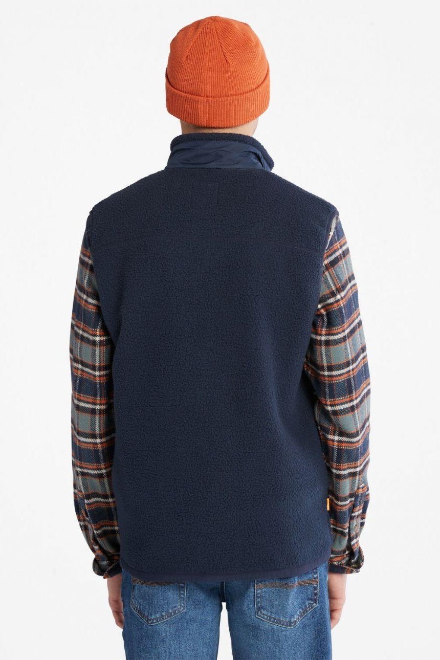 TIMBERLAND - ווסט פליז לגבר בצבע נייבי - MASHBIR//365