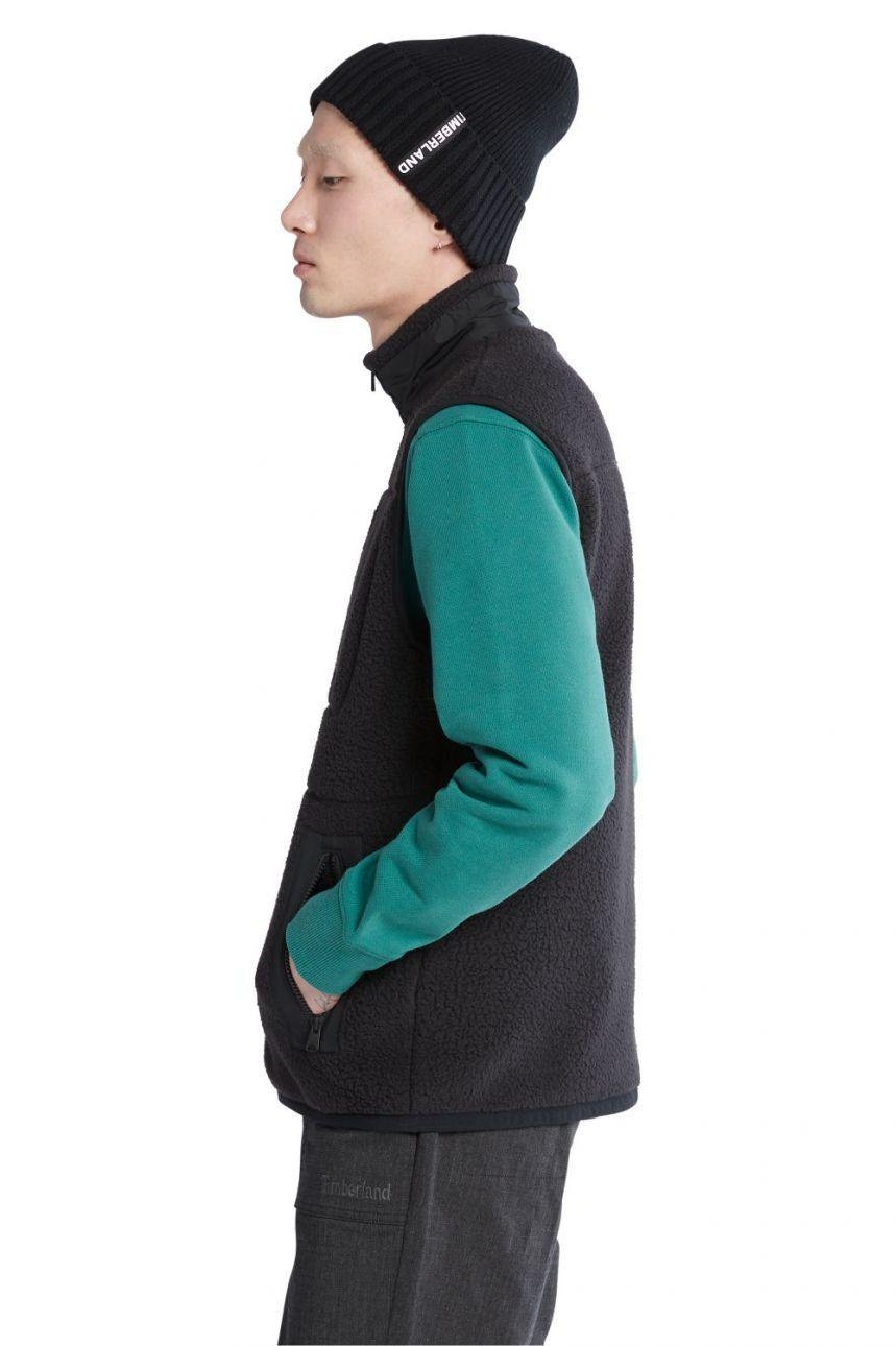 TIMBERLAND - ווסט פליז לגבר בצבע שחור - MASHBIR//365