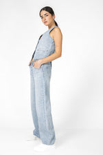 KENNETH COLE - ווסט גינס לנשים בצבע כחול בהיר - MASHBIR//365