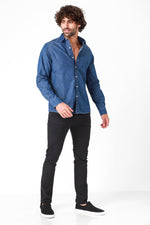KENNETH COLE - WASHED DENIM מכופתרת - MASHBIR//365
