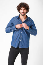 KENNETH COLE - WASHED DENIM מכופתרת - MASHBIR//365