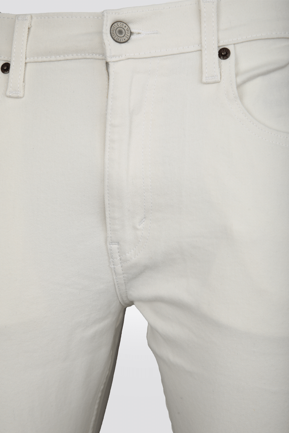 LEVI'S - WHITE-POCKETS גי'נס לגברים 512 בצבע לבן - MASHBIR//365