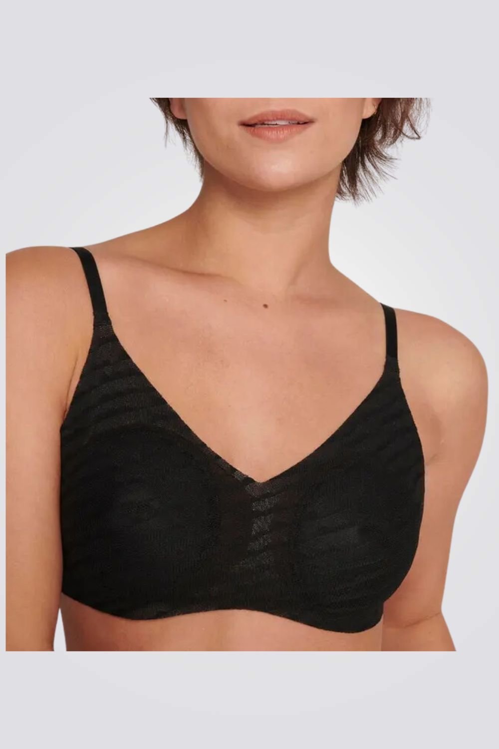 SLOGGI - ZERO Lacy H Soft Bra בצבע שחור - MASHBIR//365