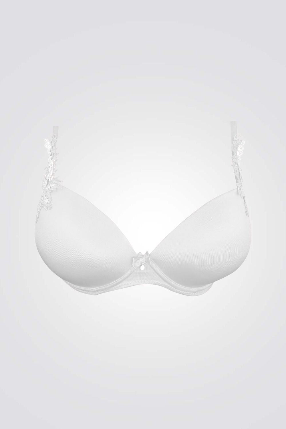 GO UNDER - חזיה פוש אפ birds of paradaise חלק בצבע קרם - MASHBIR//365