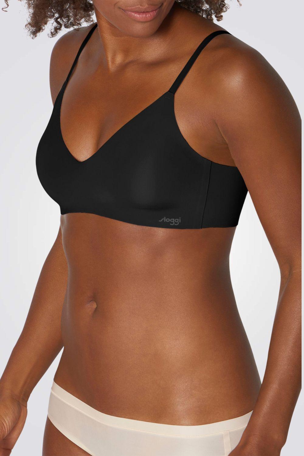 SLOGGI - חזייה ללא ברזל בריפוד קל ZERO FEEL ULTRA BRA EX שחורה - MASHBIR//365
