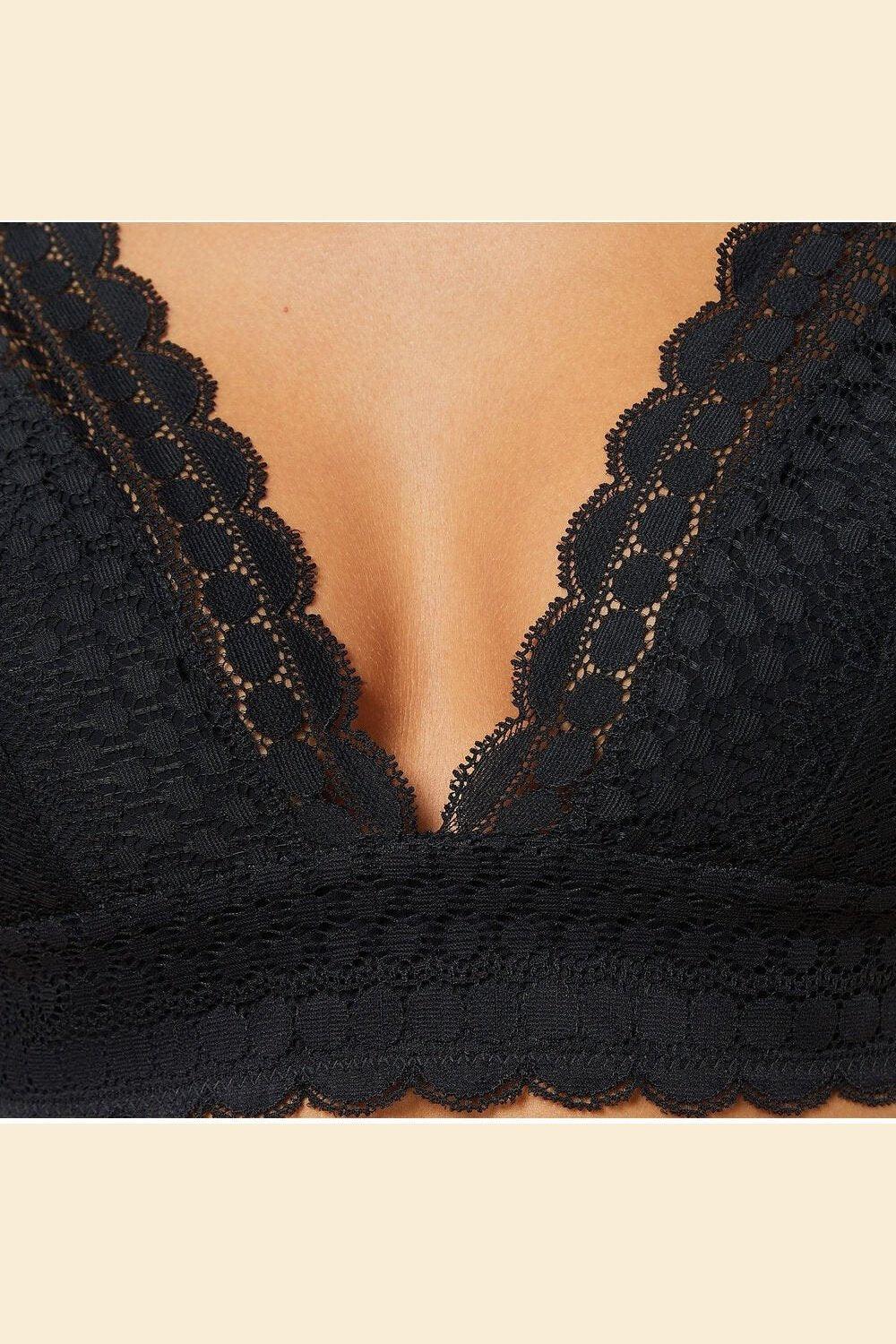 ETAM - חזייה ללא ברזל CHERIE CHERIE שחורה - MASHBIR//365