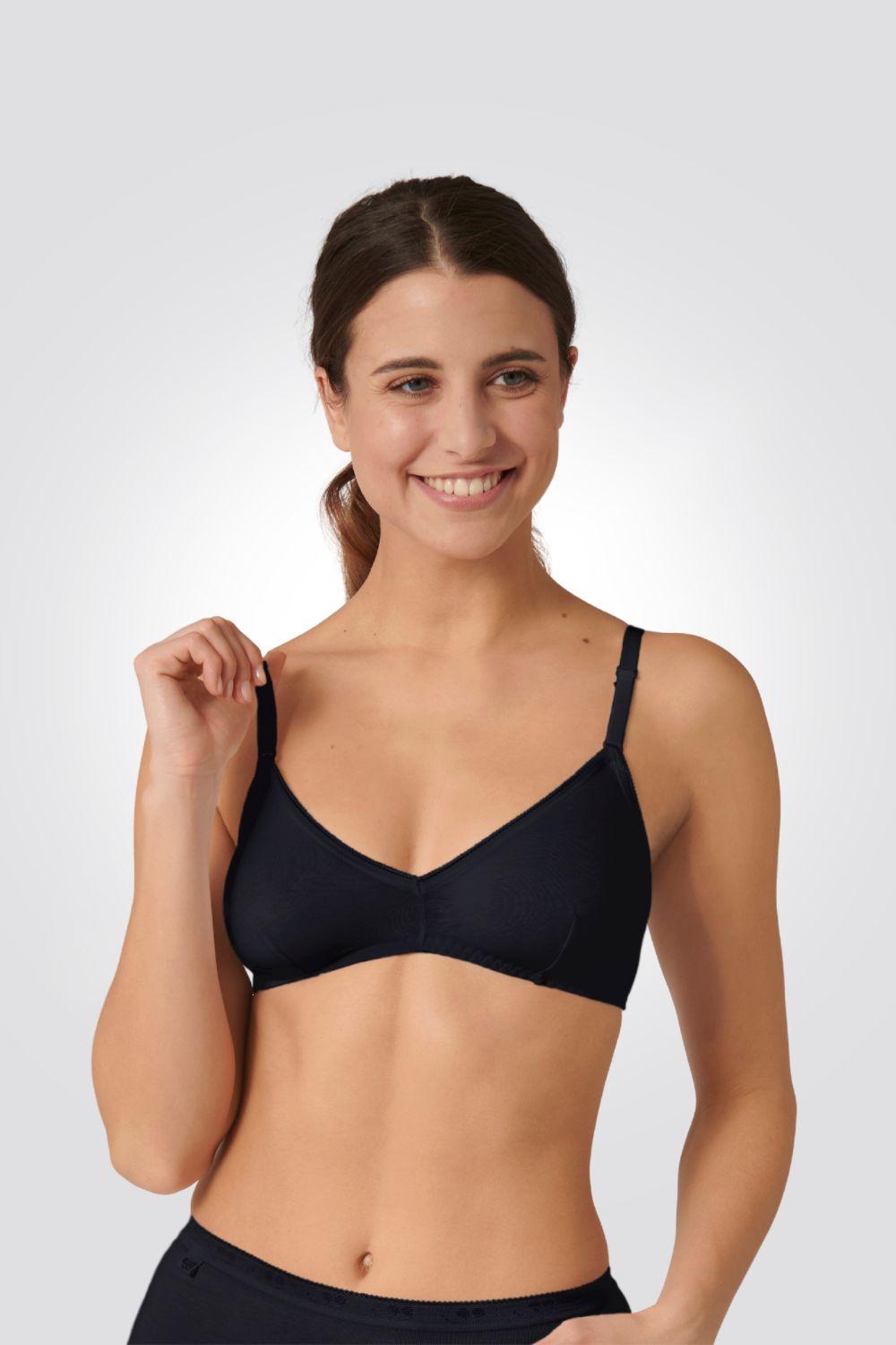 SLOGGI - חזייה ללא עצם 24/7 Cotton N שחורה - MASHBIR//365