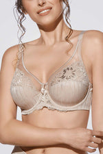 SELENE - חזייה ללא ריפוד בשילוב תחרה Mariluz צבע גוף - MASHBIR//365