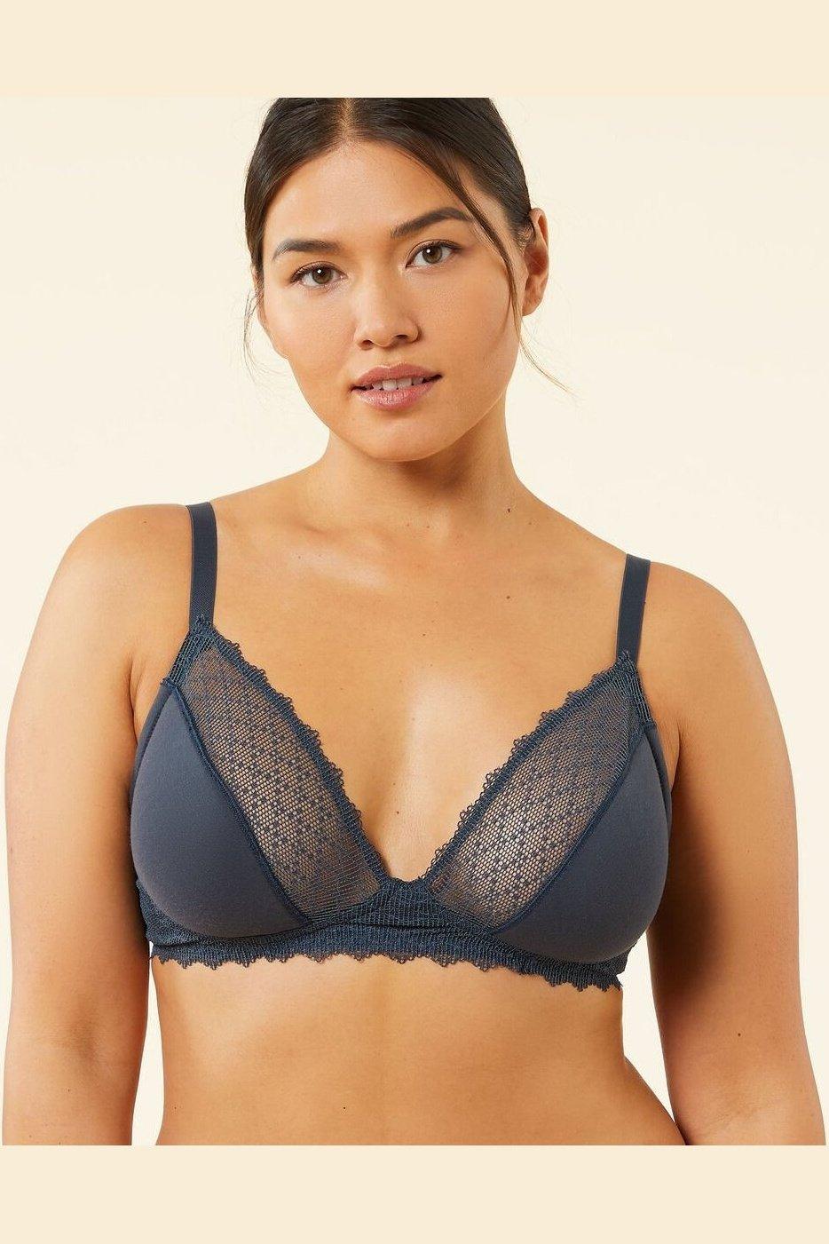 ETAM - חזייה ללא ריפוד FAVEUR נייבי - MASHBIR//365