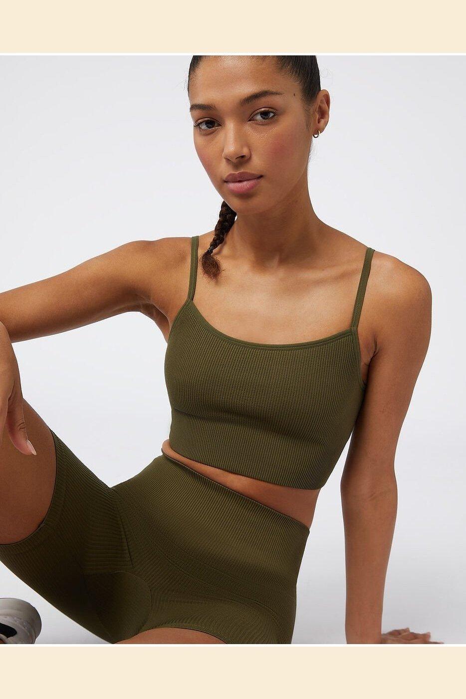 ETAM - חזיית אימון ACTIVE בצבע ירוק זית - MASHBIR//365