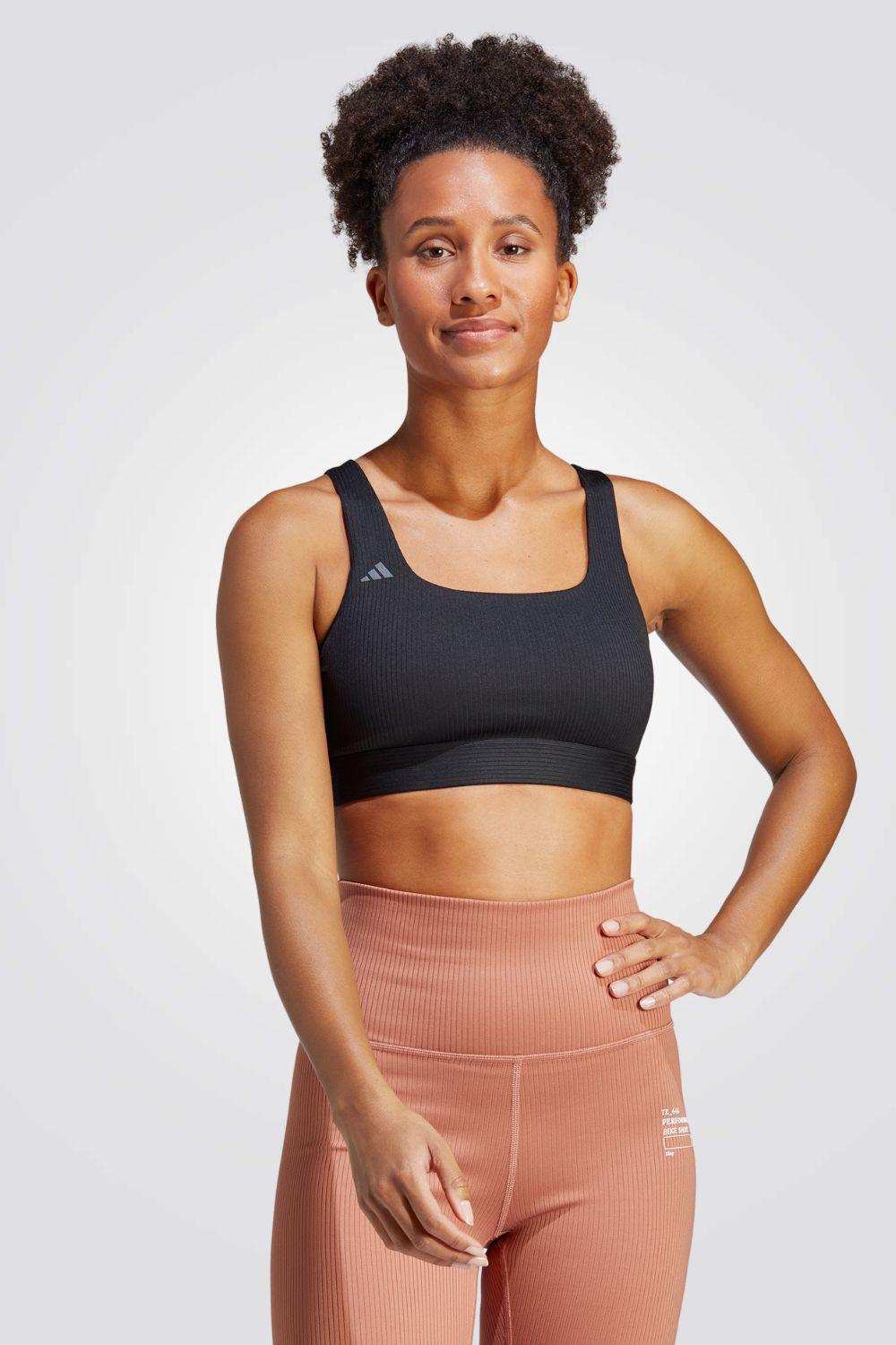 ADIDAS - חזיית אימון TRAIN LS BRA בצבע שחור - MASHBIR//365