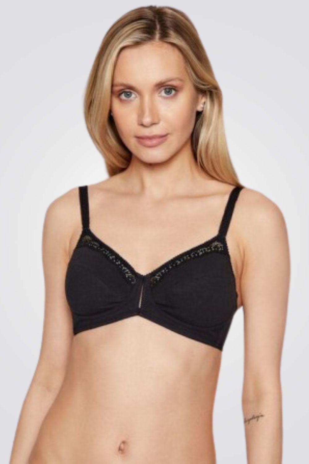 TRIUMPH - חזיית COTTON BEAUTY בצבע שחור - MASHBIR//365