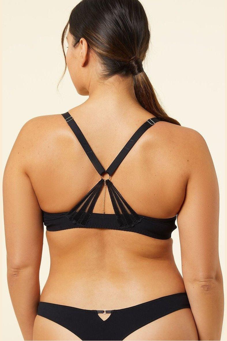 ETAM - חזיית פוש אפ בעיטור שרשרת EXQUISE שחור - MASHBIR//365