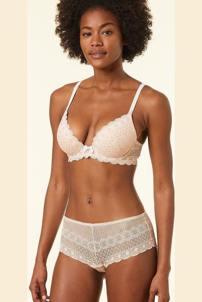 ETAM - חזיית פוש אפ CHERIE CHERIE D ורוד פודרה - MASHBIR//365