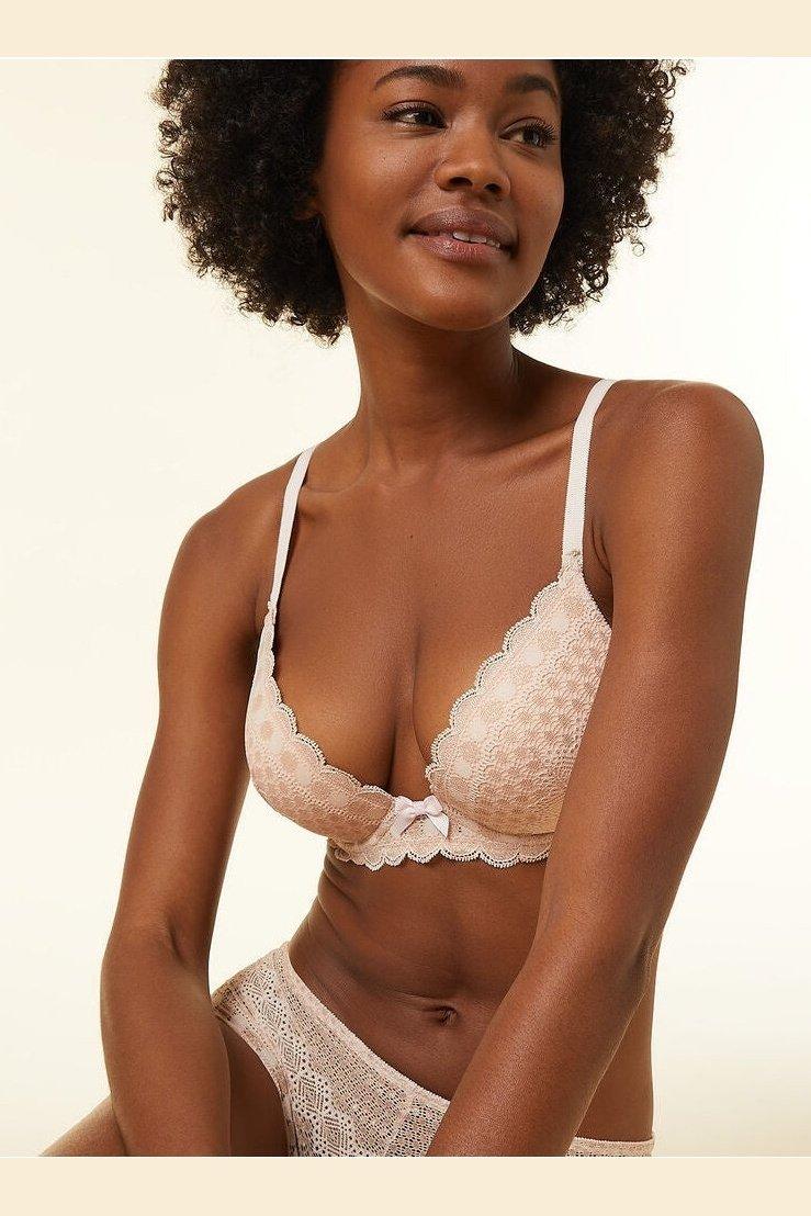 ETAM - חזיית פוש אפ CHERIE CHERIE D ורוד פודרה - MASHBIR//365