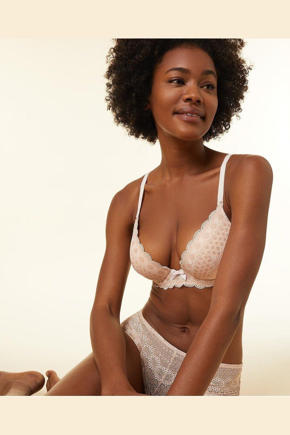 ETAM - חזיית פוש אפ CHERIE CHERIE ורוד פודרה - MASHBIR//365