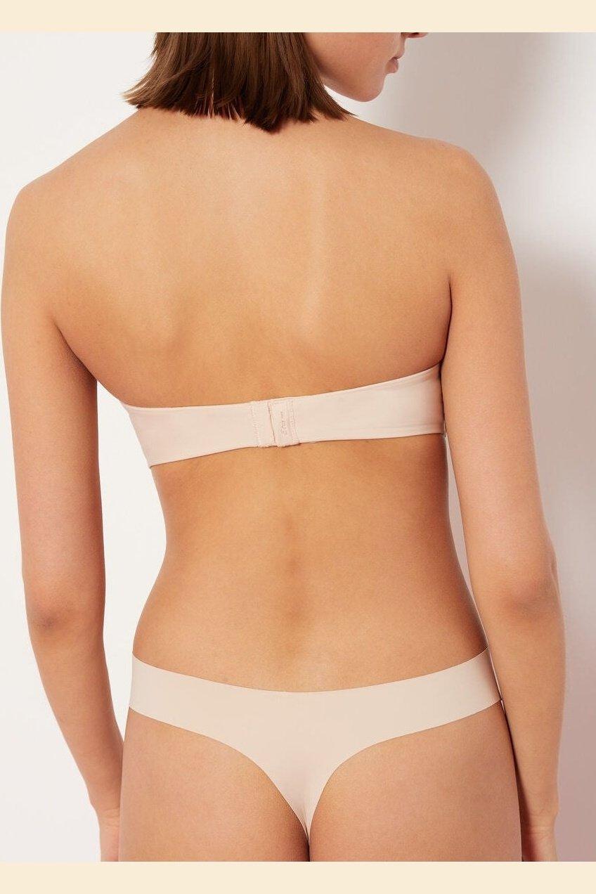 ETAM - חזיית פוש אפ סטרפלס מיקרופייבר PURE FIT צבע גוף - MASHBIR//365