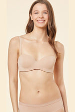 ETAM - חזיית פוש אפ סטרפלס מיקרופייבר PURE FIT ניוד - MASHBIR//365