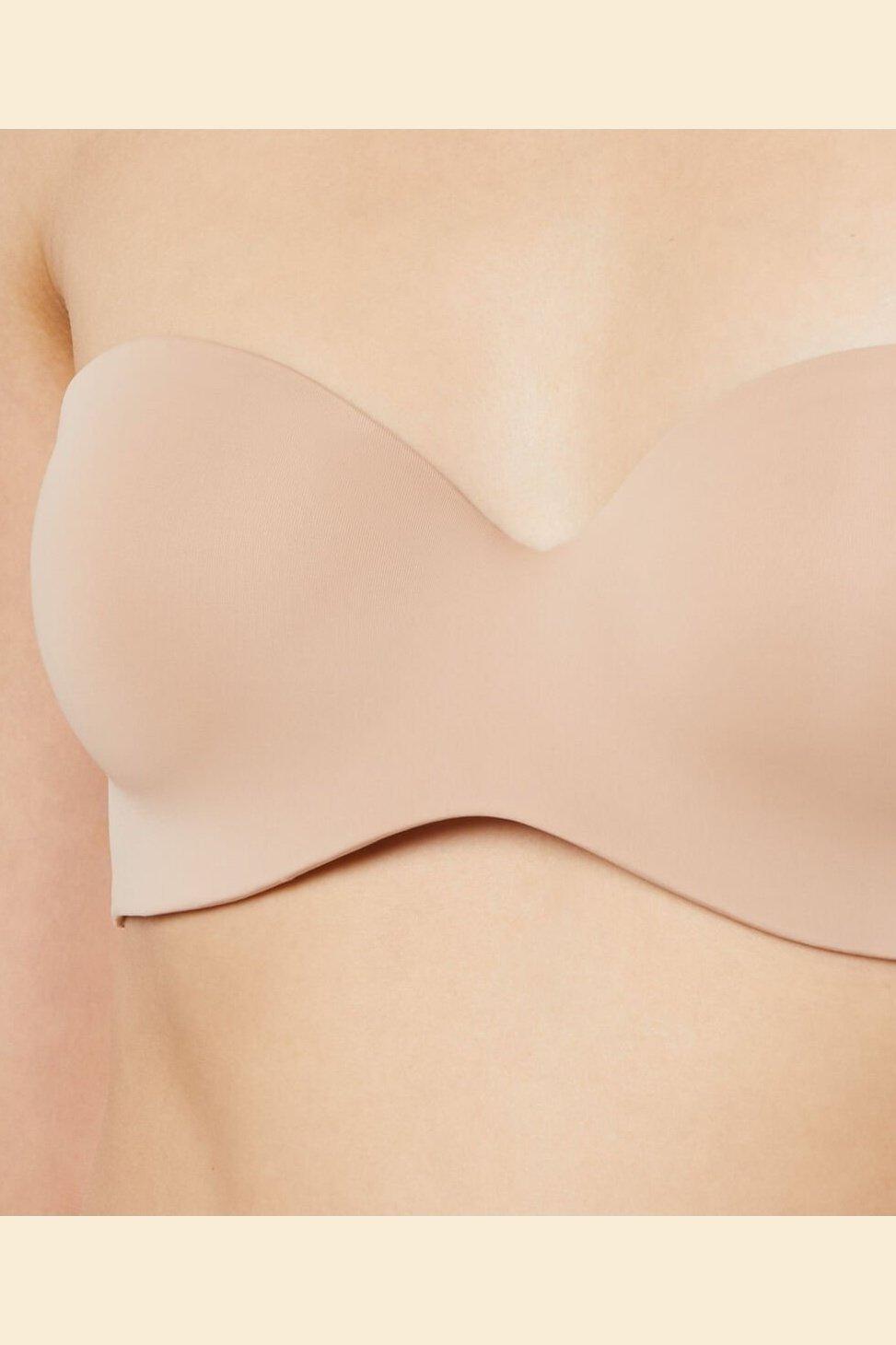 ETAM - חזיית פוש אפ סטרפלס מיקרופייבר PURE FIT ניוד - MASHBIR//365