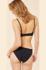 ETAM - חזיית פוש אפ סטרפלס מיקרופייבר PURE FIT שחורה - MASHBIR//365