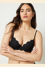 ETAM - חזיית פוש אפ SUCCESS שחורה - MASHBIR//365