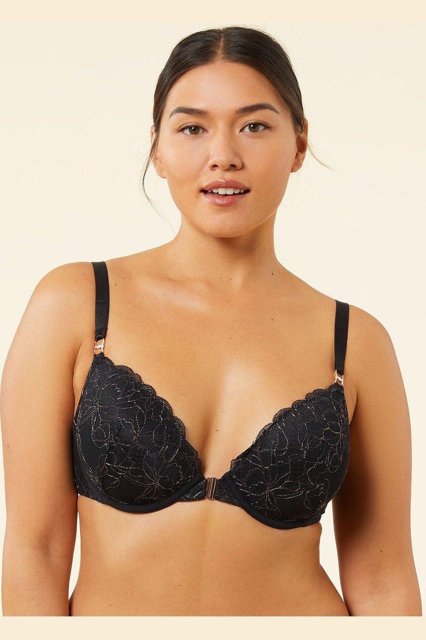 ETAM - חזיית פוש אפ תחרה ENVOUTANTE שחורה - MASHBIR//365