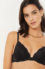 ETAM - חזיית פוש אפ תחרה IDOLE בצבע שחור - MASHBIR//365