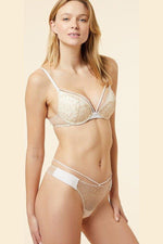 ETAM - חזיית פוש אפ תחרה KARAT קרם - MASHBIR//365