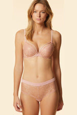 ETAM - חזיית פוש אפ תחרה KARAT ורוד בהיר - MASHBIR//365