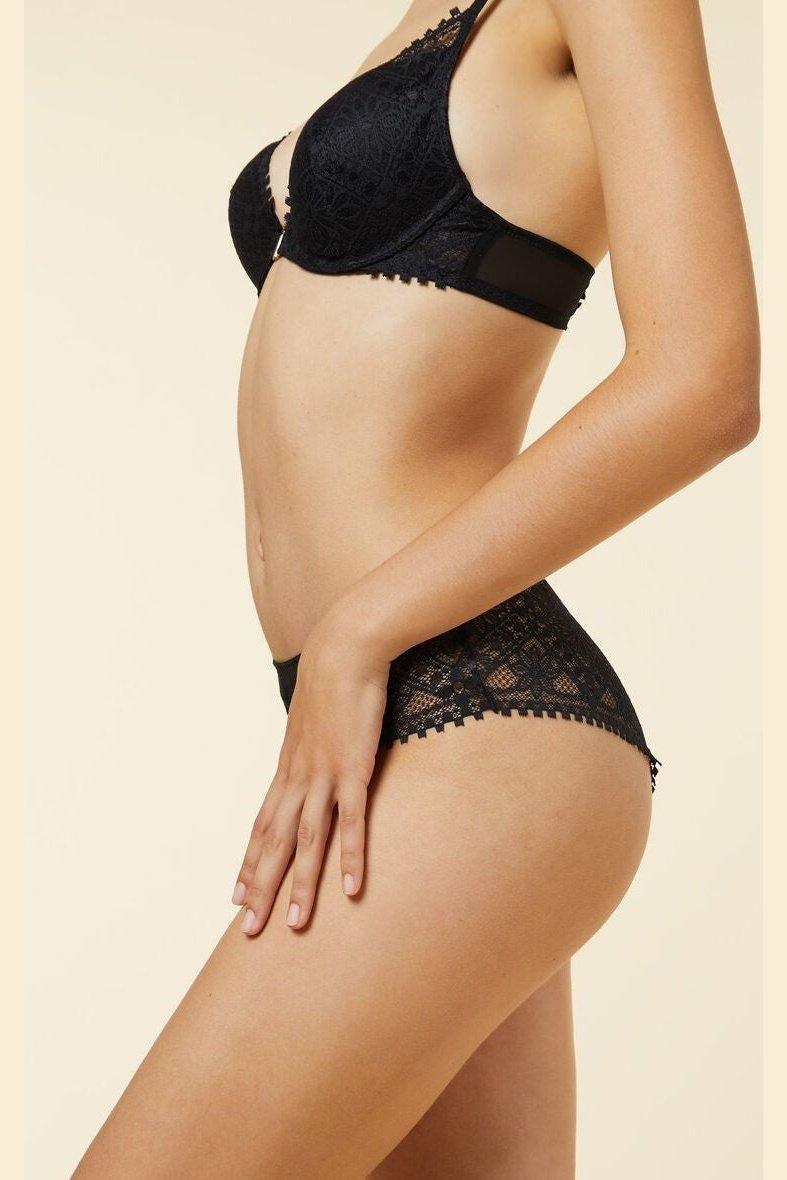 ETAM - חזיית פוש אפ תחרה PARADIS שחורה - MASHBIR//365