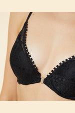 ETAM - חזיית פוש אפ תחרה PARADIS שחורה - MASHBIR//365