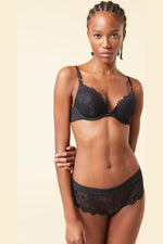 ETAM - חזיית פוש אפ תחרה SKY שחורה - MASHBIR//365