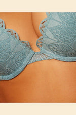 ETAM - חזיית פוש אפ תחרה SKY טורקיז - MASHBIR//365