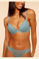 ETAM - חזיית פוש אפ תחרה SKY טורקיז - MASHBIR//365