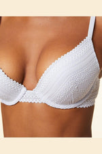 ETAM - חזיית פוש אפ תחרה SUBLIME אפור בהיר - MASHBIR//365