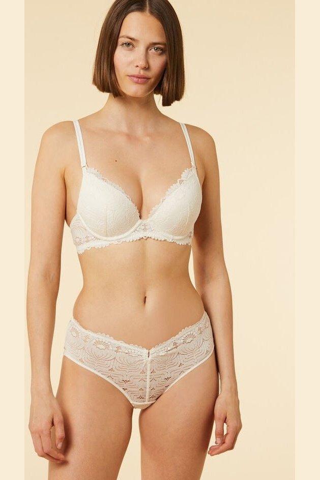 ETAM - חזיית פוש אפ תחרה SUNFLOWER קרם - MASHBIR//365