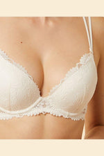 ETAM - חזיית פוש אפ תחרה SUNFLOWER קרם - MASHBIR//365