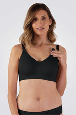 BRAVADO - חזיית הריון והנקה BODY SILK SEAMLESS בצבע שחור - MASHBIR//365