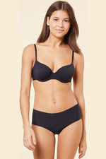 ETAM - חזיית מיקרופייבר בריפוד קל PURE FIT BASIC שחורה - MASHBIR//365