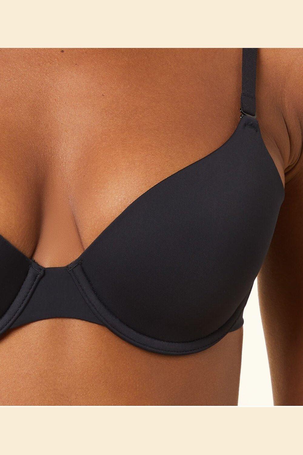 ETAM - חזיית מיקרופייבר בריפוד קל PURE FIT שחורה - MASHBIR//365