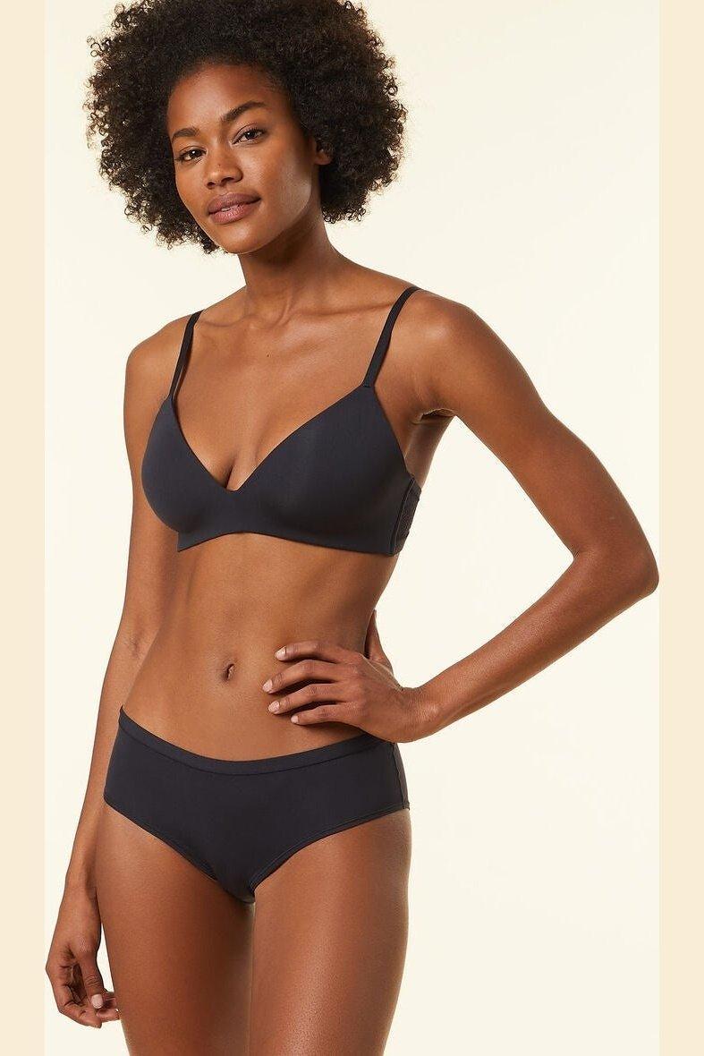 ETAM - חזיית מיקרופייבר ללא ברזל PURE 360 שחורה - MASHBIR//365